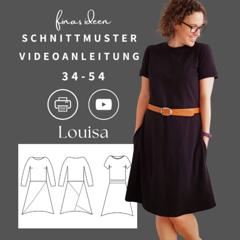 Louisa - Schnittmuster Damen Kleid 34-54 image number 1