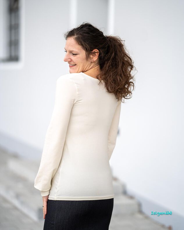 WasserfallLangarmShirt/Kleid Zazu 30-50 für dehnbare Stoffe image number 9