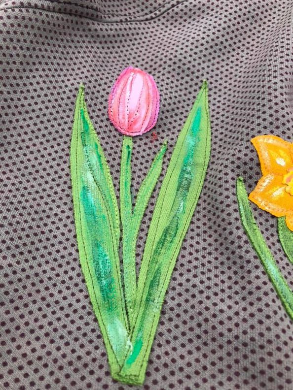 Applikationsvorlage und Nähanleitung Tulpe image number 2