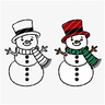 Plotterdatei Schneemann Winter - 2 Varianten SVG PNG DXF thumbnail number 5