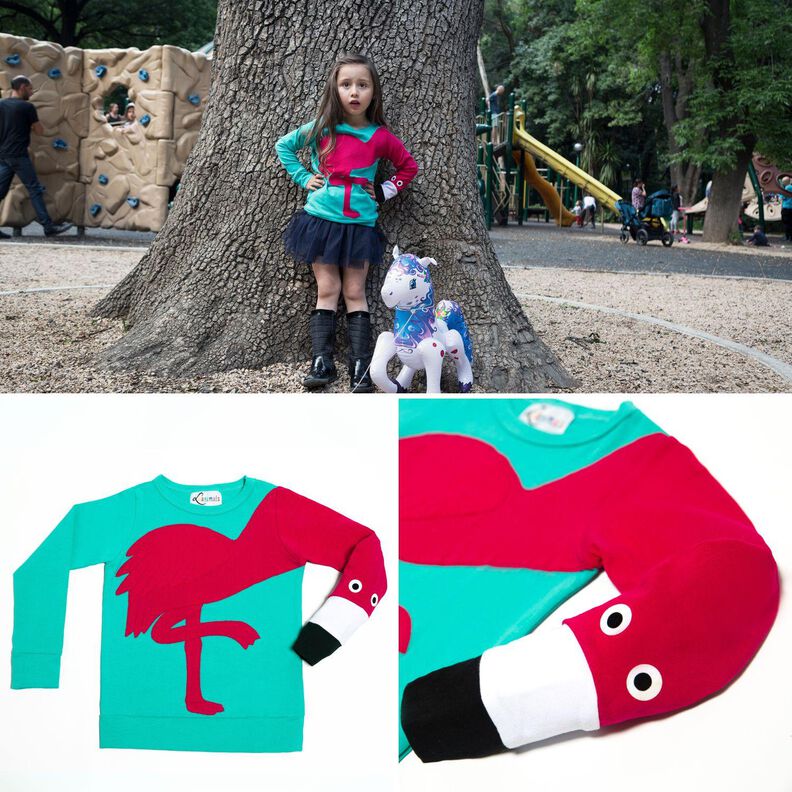 Pullover Kind E-Book Luanimals Flamingo Frida (86-152cm) image number 7