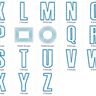 8cm Buchstaben schmal + Zahlen Stickdatei Alphabet Zahl thumbnail number 6