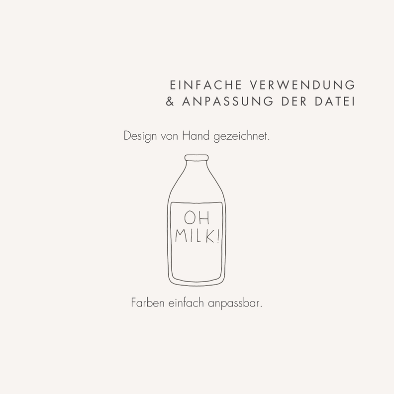 Plotter- und Laserdatei "OH MILK!" SVG PNG image number 2