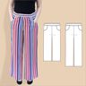 Nele – weite Hose & Culotte mit Gummizug, Gr. 34-50, A4+A0 thumbnail number 1