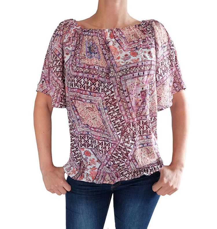 Bluse mit Raglan- und 3/4 Ärmel "Sabine", Schnittmuster und Nähanleitung Gr. 158-46 image number 5
