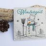 Stickdatei Schneemann ITH Untersetzer Mugrug 10x10cm thumbnail number 2