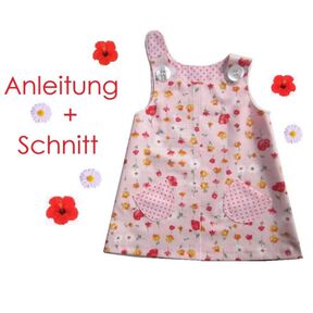 Nähanleitung + Schnitt Hängekleid für Kleinkinder 68-104