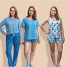 Schlafanzug Set Damen mit Top Mila - Kombi - Gr. 34 -50 thumbnail number 1