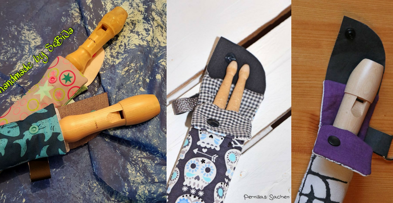 Blockflöten bzw. Drumsticktasche - Nähanleitung und Schnittmuster image number 2