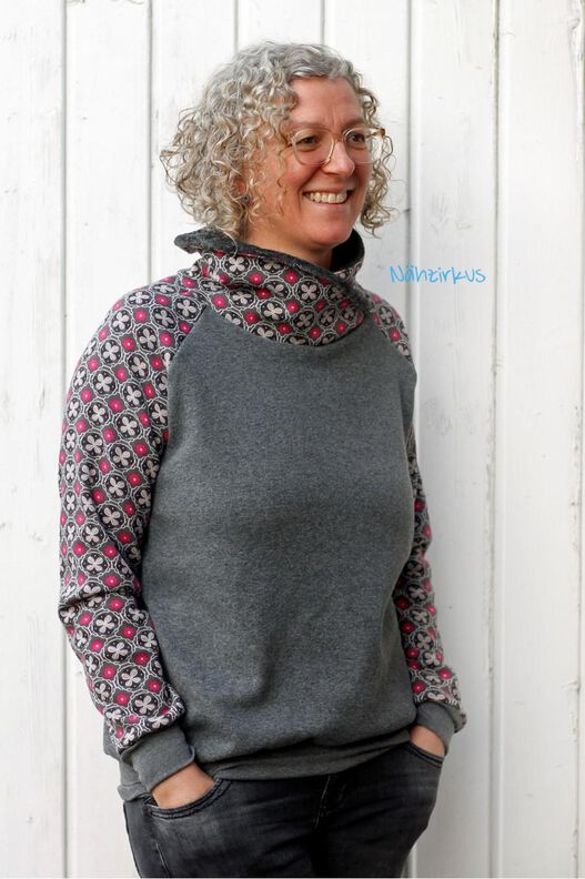 Ebook / Schnittmuster Raglan-Hoodie *mit A0-Datei + Video* image number 4