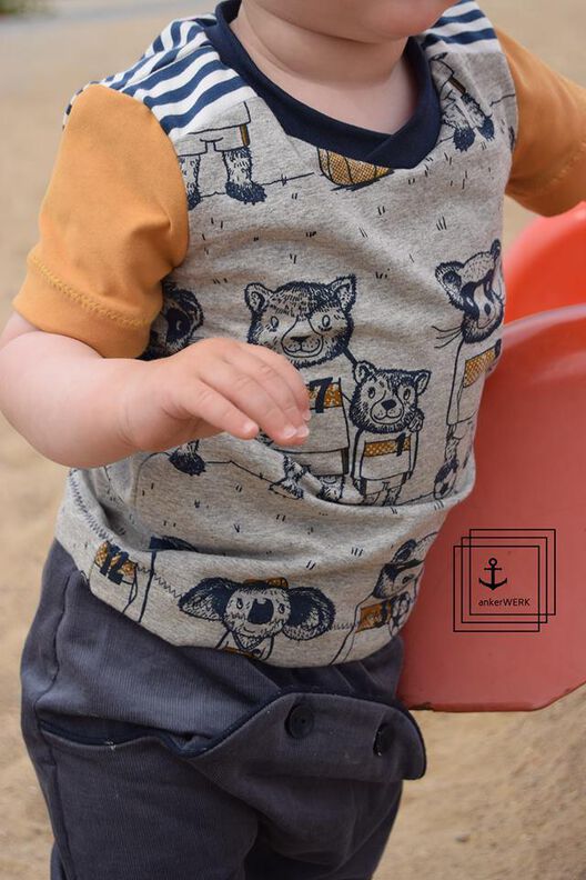 Kalleson - T-Shirt, Langarmshirt mit optionaler Passe 74-164 image number 7