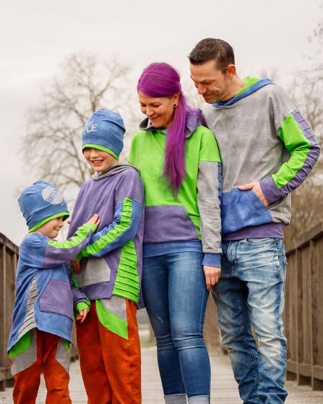 lovely family oversized hoodie Kinder & Damen & Herren image number 10