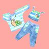 Baby Hose Shirt + Mütze Baby Set EASY (3-teilig) ♥ Gr. 56-98 thumbnail number 1