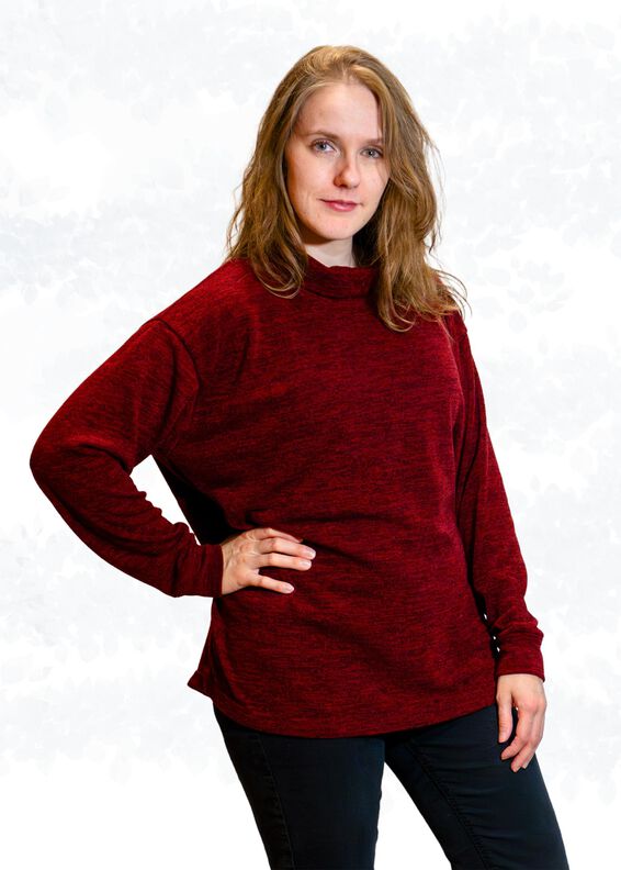 Jessy Oversize Pullover mit Rollkragen BU 80-116, A4+A0 image number 3