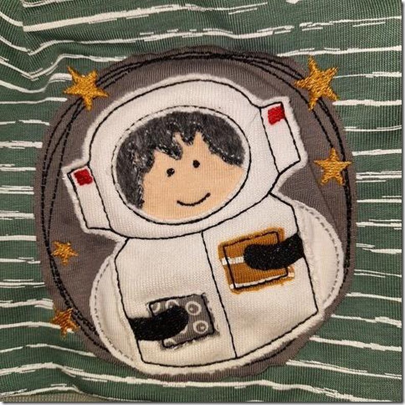 Stickdatei Astronaut doodle13x18cm 4erSET image number 2