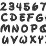 Buchstaben Zahlen in 1cm 1,5cm und 2cm Stickdatei thumbnail number 2