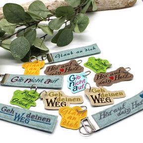 Stickdatei ITH Anhänger Spruch Sprüche SET Bundle