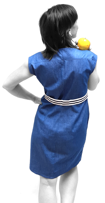 Kleid mit angschnittenen Schultern Schnittmuster Gr. 32-52 image number 2