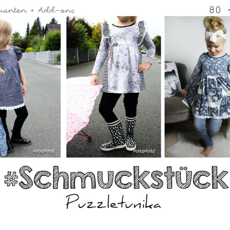 Schmuckstück ♥ Puzzletunika von 80 bis 170 image number 1