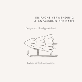 Plotter- und Laserdatei "SCHLITTEN & BAUM"