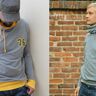 Männer - Kragenhoodie Gr.XS -4XL thumbnail number 1