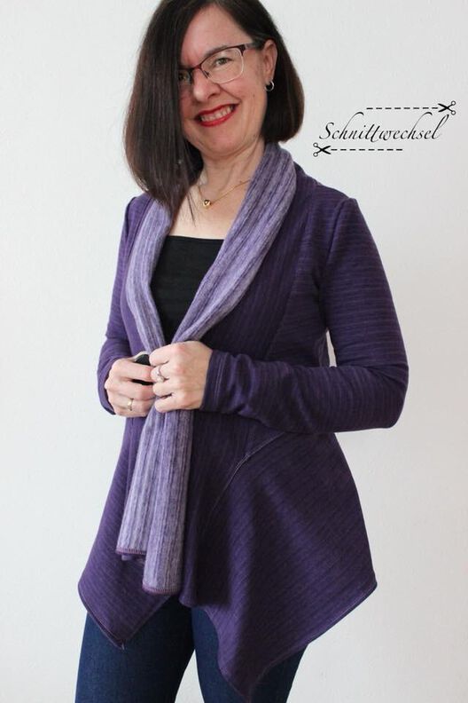 Jacke Jazzy Gr. 34-52, PDF-Schnitt A4, A0 und Anleitung image number 5
