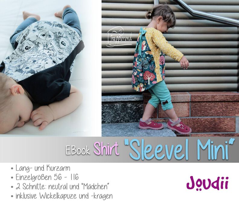 EBook Shirt "Sleevel Mini", 2 Schnitte, je Gr. 56 - 116 image number 1