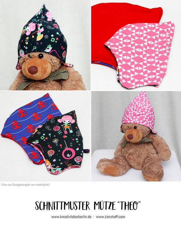 Erstlingsmütze, Mütze "THEO", Gr. 29-45 - für "Frühchen" bis ca. 1 Jahr, Schnittmuster und Nähanleitung image number 5