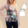Tina - Basic Top Damen und Unterhemd, BU 80-116, A4+A0 thumbnail number 1