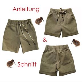 Schnitt und Anleitung Bermuda Shorts Gr.74-140