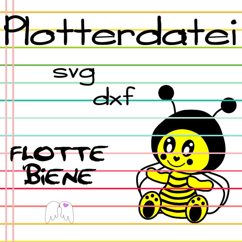 Flotte Biene Plotterdatei image number 1