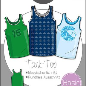 Ebook/Nähanleitung Basic Tank Top Herren Gr. XS-XXXL