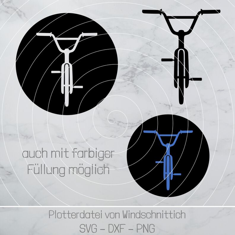 Plotterdatei - BMX Fahrrad - SVG, DXF, PNG image number 4