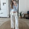 Mid Waist Stoffhose  thumbnail number 5