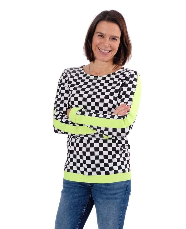 Schnittmuster Schalkragen Shirt "Lena", Gr. 158 - Damengr 46 image number 8