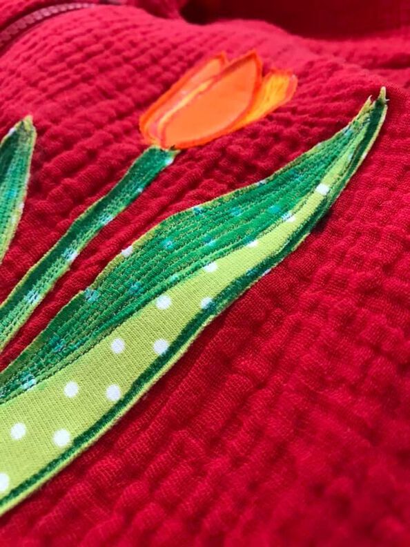 Applikationsvorlage und Nähanleitung Tulpe image number 3