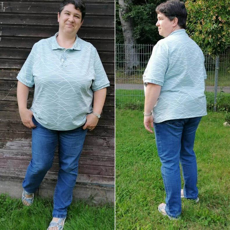 Damen Poloshirt Knopfleiste Shirt NAIK ♥ Gr. XS-XXL image number 4