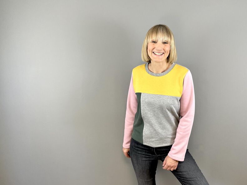 Basic Sweatshirt | Bündchen oder Saum | + halblange Ärmel image number 8