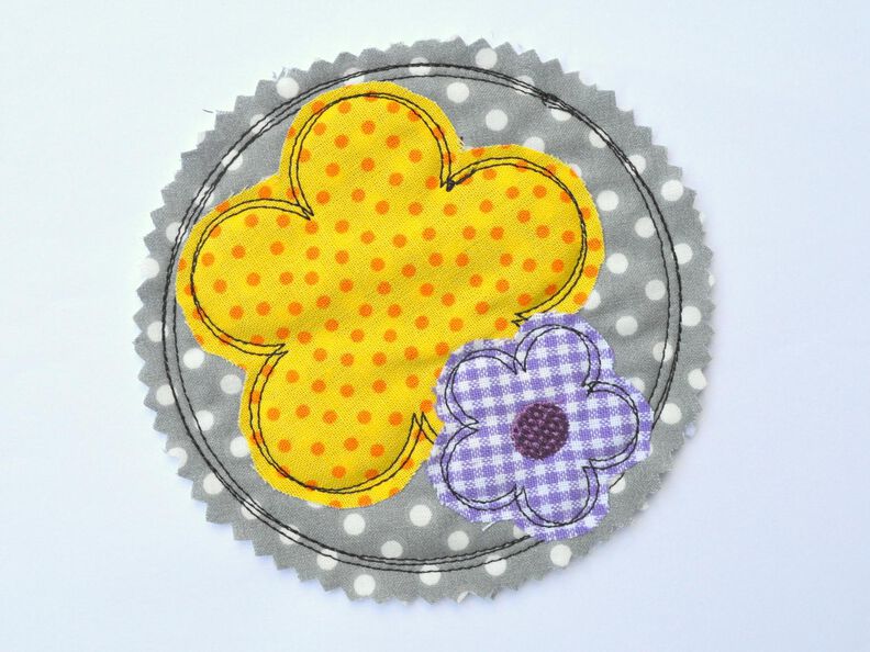 Stickdatei Blumen doodle 4er SET 10x10cm image number 5
