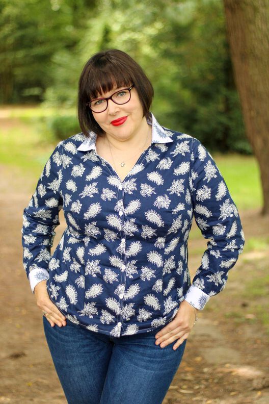 Bluse/Kleid AZORA Gr. 34-54 PDF-Schnitt A4, A0, Anleitung image number 8