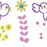 Sommer Vogel Stickdatei thumbnail number 1