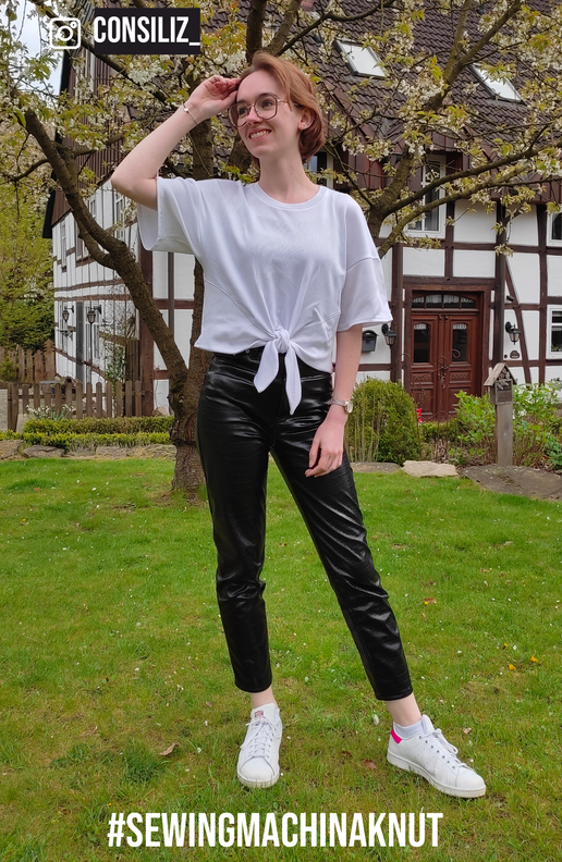 oversized Shirt mit Knoten Knut / PDF Schnittmuster  image number 4