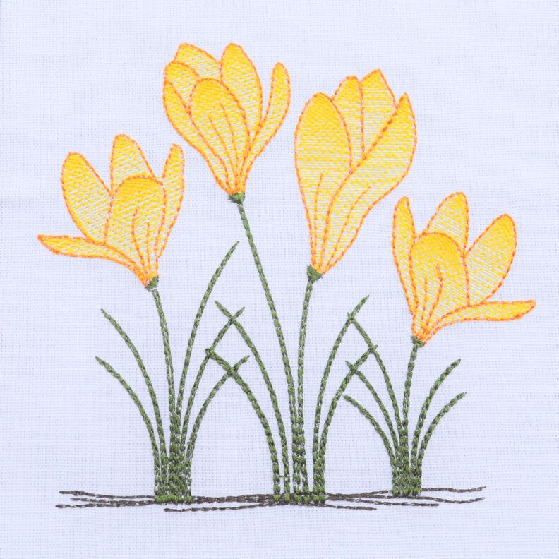 Stickdatei Krokus verschiedene Größen image number 3