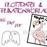Plotterdatei & Applikationsvorlage rocking flamingo thumbnail number 1