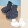 My first Boots / Schnittmuster für kuschelige Walkpuschen thumbnail number 1