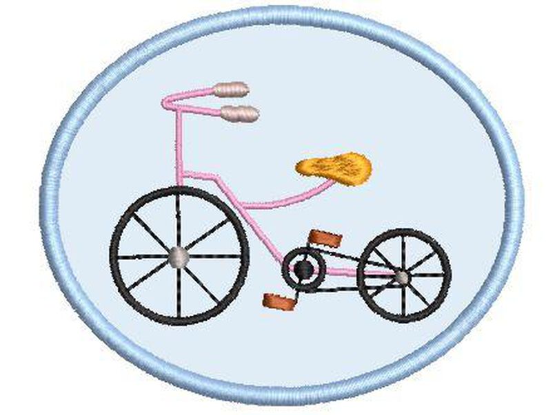 Stickdatei Fahrrad 3er SET 10x10cm image number 4