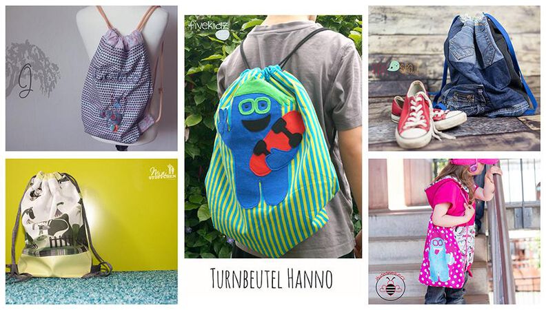Turnbeutel "Hanno" (Nähanleitung & Schnittmuster) + Coole Monster image number 3