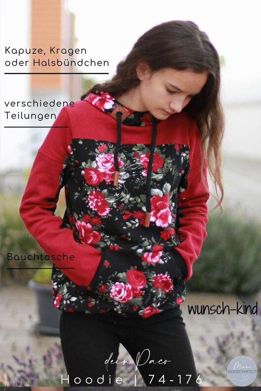 Hoodie Kinder & Damen - Gr. 74-176 + Gr. 32-58 - Paco image number 2