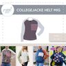 Collegejacke Helt mig, Gr. 32-50, inkl. A0, Leinen thumbnail number 1