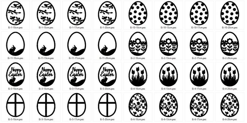 Osterei Stickdatei - Ostern Ei image number 8